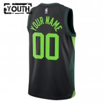 Maillot NBA Boston Celtics Personnalisable Nike 2024-25 City Edition Noir Swingman - Enfant